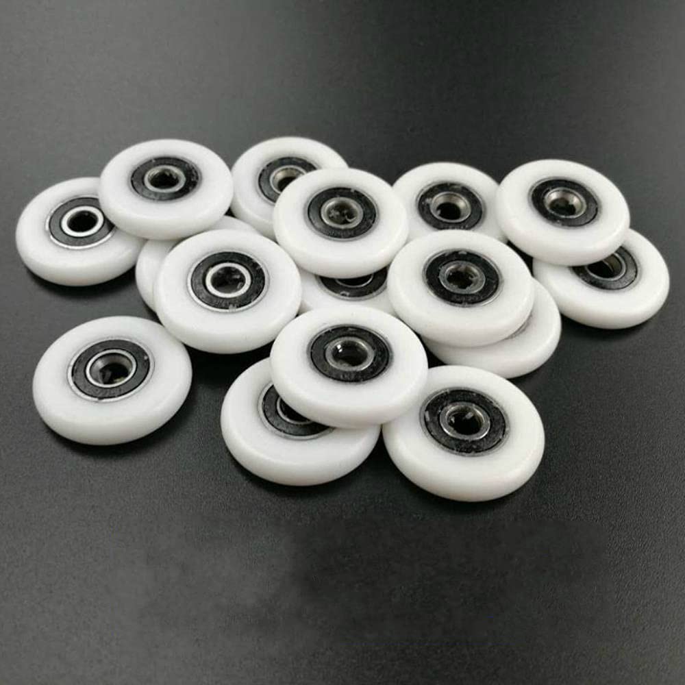 AFUDER Bathroom Door Sliding Hallway Shower Door Roller Outer Diameter 19mm/20mm/22mm/23mm/25mm/27mm Bearing Bore 5mm