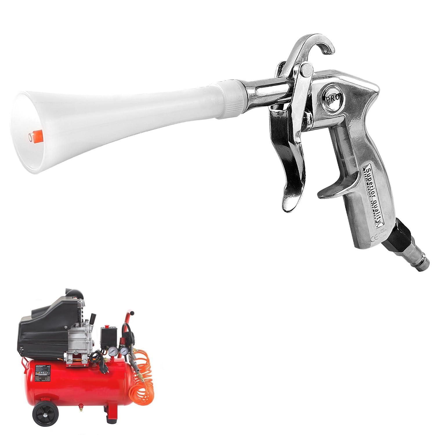 Photo 1 of QZQUFJ Air Compressor for Car Detailing Detailing Tool, High Pressure Air Gun Dry Cleaning Tool Kit, Air Gun, Car Clean Gun, Cleaning Gun, for Car Dry Cleaning