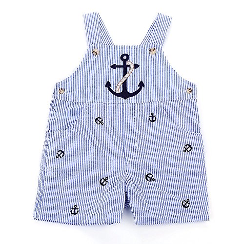 Bebone Baby Boys Overalls Stripe Cotton Romper - Image 4