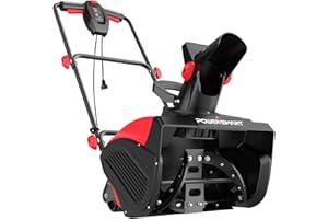 PowerSmart 18-Inch Corded Electric Snow Blower, 15 Amp Motor, 30 ft Throwing Distance (DB7517)