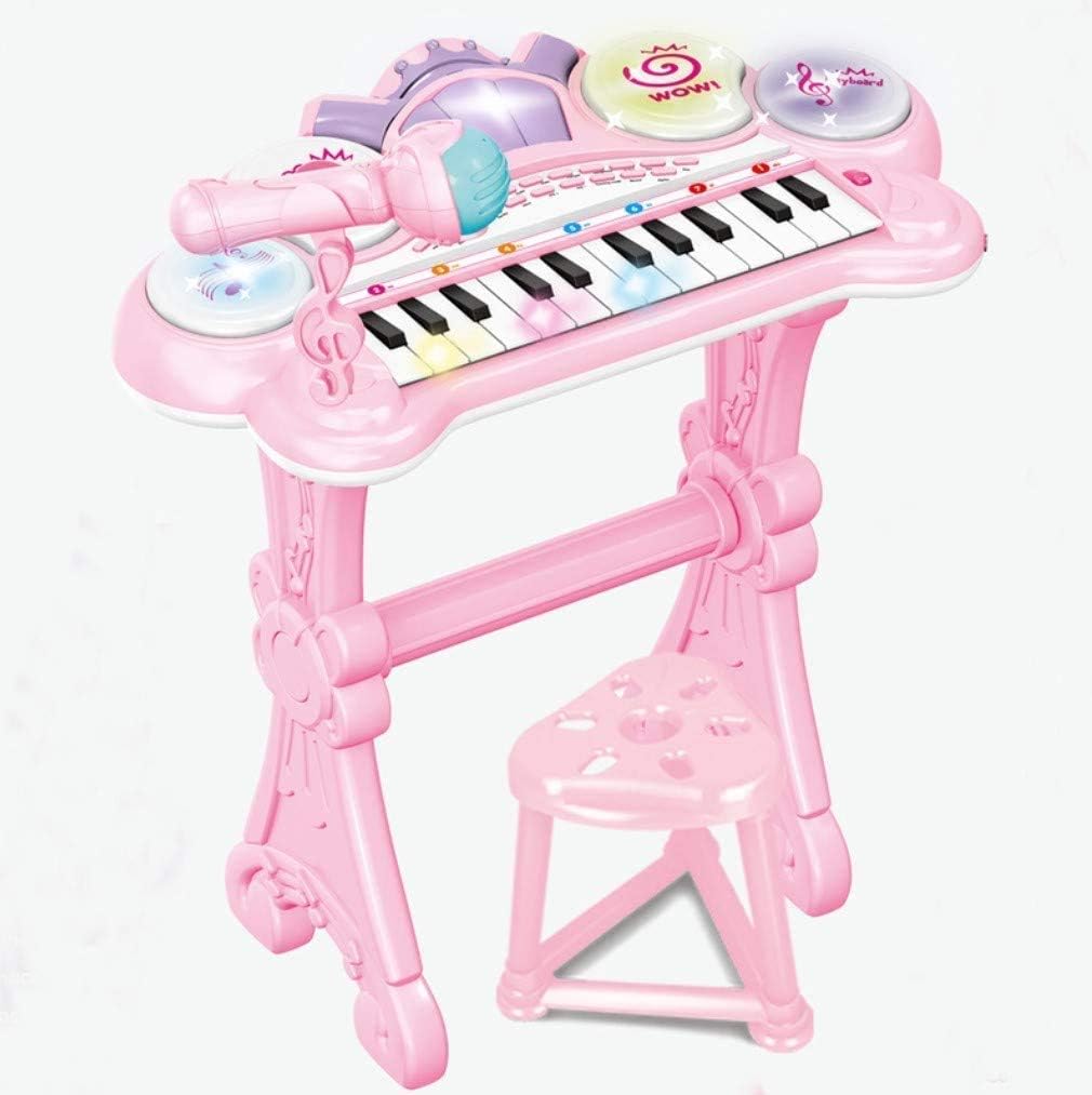 Amazon Lr Store 電子ピアノ ピアノ おもちゃ おもちゃのピアノ 子供用 キッズ 光る ミニピアノ マイク付き 電子 キーボード 録音 多機能 知育玩具 誕生日 こどもの日 クリスマス プレゼント ピンク ピアノ 鍵盤楽器 おもちゃ