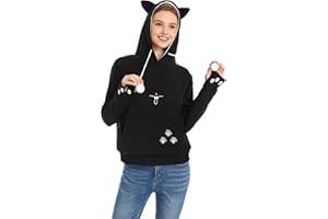 Kei Tomlison Unisex Big Pouch Hoodie Long Sleeve Fleece Pet Dog Holder Carrier Pullover Sweatshirt...