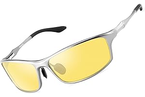 SOXICK Night Driving Glasses Men Night Vision Glasses for Driving Women Anti-glare Polarized Yellow Glasses