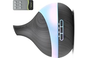 HJTHJT 500ML Essential Oil Diffuser: Aroma Diffuser with Remote Control for Hotel Spa Yoga Room - Humidifier with 14 Colors L