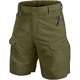 Jessie Kidden Mens Tactical Stretch Outdoor Cargo Shorts Wear Resistant Rip Stop Work Hiking Fishing Shorts