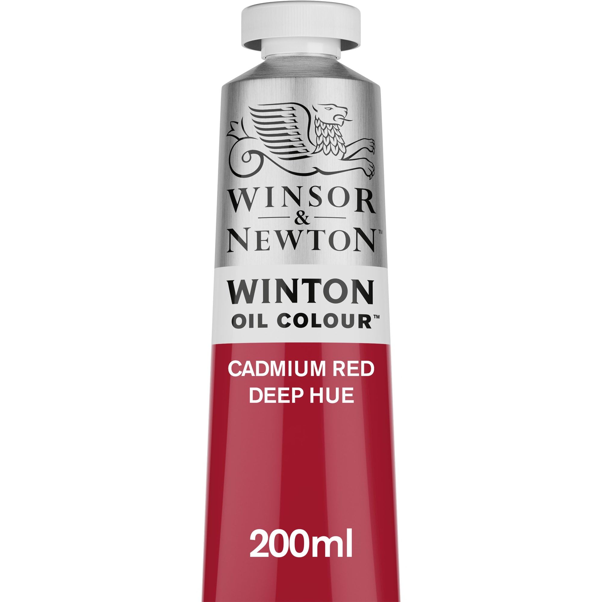 Winsor & Newton Winton 200ml Oil Colour - Cadmium Red Deep Hue,1437098 — image 1