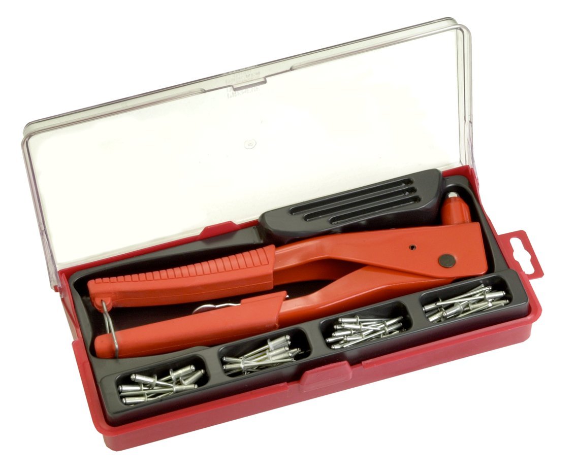 Connex COX195270 Blind Rivet Set with Pliers, Multi-Colour, Set of 76 Piece
