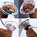 FOREYY Recovery Pet Cone E-Collar for Cats and Small Dogs - Elizabethan Collar with Breathable Soft Edge, Plastic Snap Closure and Stainless Steel D Ring (Black, M)