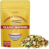 TALCUFON Ramen Toppings 8 Oz, Classic Seafood and Vegetables Mix Premium Seafood and Sun-dried Seasonal Vegetables, Ready to Use for Ramen, Soups, Udon Noodles 227G