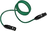 Balanced XLR Cable Male to Female - 25 Feet Green