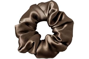 LILYSILK 100% Pure Silk Scrunchies Hair Elastic for Women Girls Hair Ties Ponytail Holder No Crease Gentle for Hair 1 Piece, 