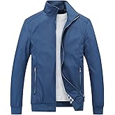 Lamgool Mens Lightweight Jackets Light Windbreaker Casual Flight Jackets Spring Fall Active Coat Outwear