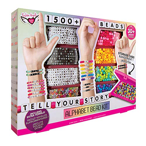 Fashion Angels Tell Your Story Alphabet Bead Set-1500+Beads- Bracelet Gift Set