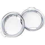 MJIYA Tumbler Lids Spillproof 20 oz, Splash Resistant Lids for Tumbler/For Yet/ Ozark Trails and More Cooler Cup 2 Pack