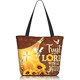 TREKTOTS Tote Bag for Women with Zipper, Everyday Carry, Large Capacity Reusable Shopping Bag for Groceries & Travel
