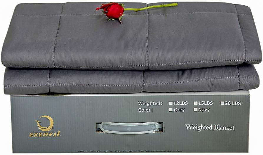 Amazon.com: ZZZNEST Weighted Blanket (54"x72", 20 lbs), Heavy Blanket