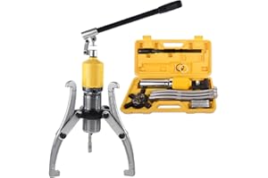 LFGUD Hydraulic Gear Puller, 15 Ton Max Capacity, 4"- 12" Hydraulic Puller Separator Tool, 2 or 3 Jaws Bearing Hub Separator, for Pulling Hubs, Bearings, Gears, Bearings