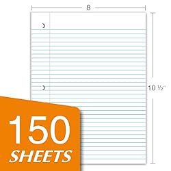 Kaisa Filler Paper Notebook Paper, College Ruled