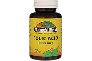 Nature's Blend Folic Acid 1000 mcg 1,000 mcg 1000 Tabs