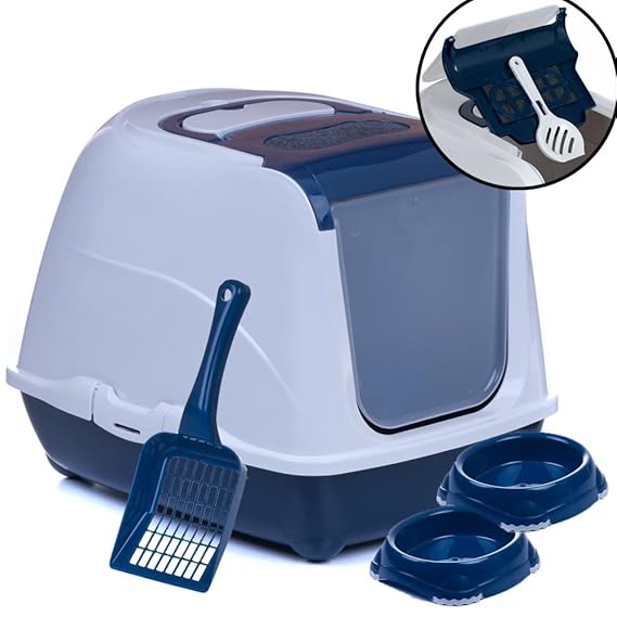 adena Sondermodell umfangreiches Set-Angebot mit freier Farbwahl: Katzentoilette in vielen Farbkombinationen + Jumbo Streusch