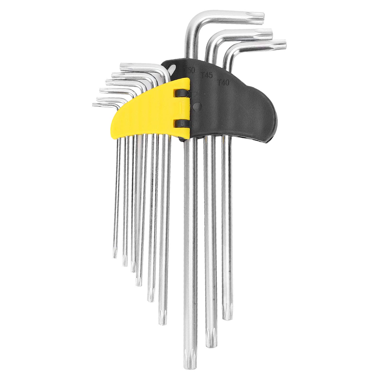 Allen Wrench Set L-Wrench, 9 Pieces Star Shape Hex Socket Wrench Set Extension Hex Key Tools Set L-Key Set, for and Motorcycle Repair