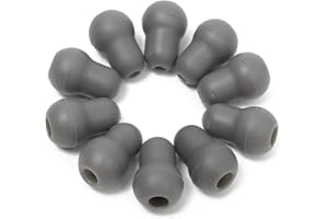 Emivery 10PCS Super Soft Silicone Earplug Eartips Earpieces for Littmann Stethoscope (Gray)