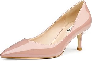 JOY IN LOVE Women's Shoes Low Heels Pointy Toe Kitten Heel Daily Pumps