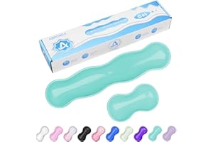 ABRONDA Gel Wrist Rest for Keyboard and Mouse, Wrist Rest for Keyboard, Mouse Wrist Support, Pain Relief, Cool Touch, Non-Skid, Keyboard and Mouse Wrist pad Set
