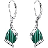 HPQQ Teardrop Earrings for Women 925 Sterling Silver Gemstone Dangle Earrings Fine Jewelry Birthday Gifts for Women Mom Wife