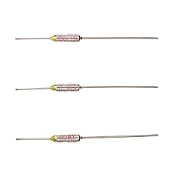HUABAN 10 Pieces Metal Temperature Thermal Fuse