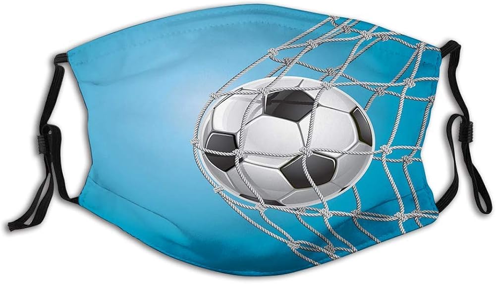 Comfortable Activated Carbon mask, Soccer，Goal Football in Net