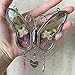 KOLIN Grandma Butterfly Suncatcher Gifts, Grandma Granny Birthday Gifts Presents from Grandson Granddaughter Real Flower Heart Charm Wind Chimes Window Ornaments