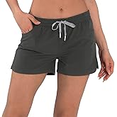 Actleis Womens Swim Shorts UPF50+ Board Shorts Quick Dry Beach Shorts Drawstring Sports Summer Bottom