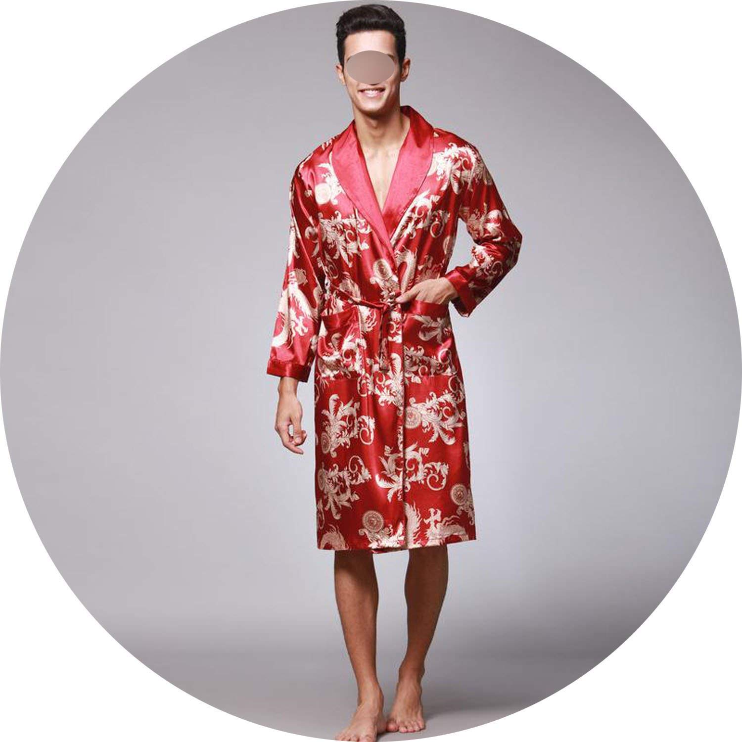 paisley silk robe