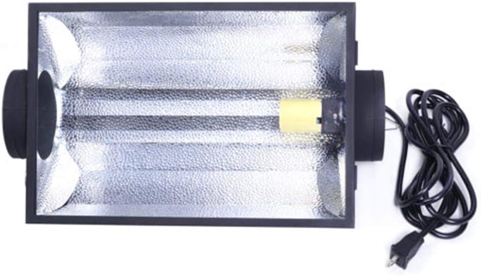 Adumly Size 6" Air Cooled Hood Reflector Hydroponics Light Grow Hydroponic W/Glass Cover