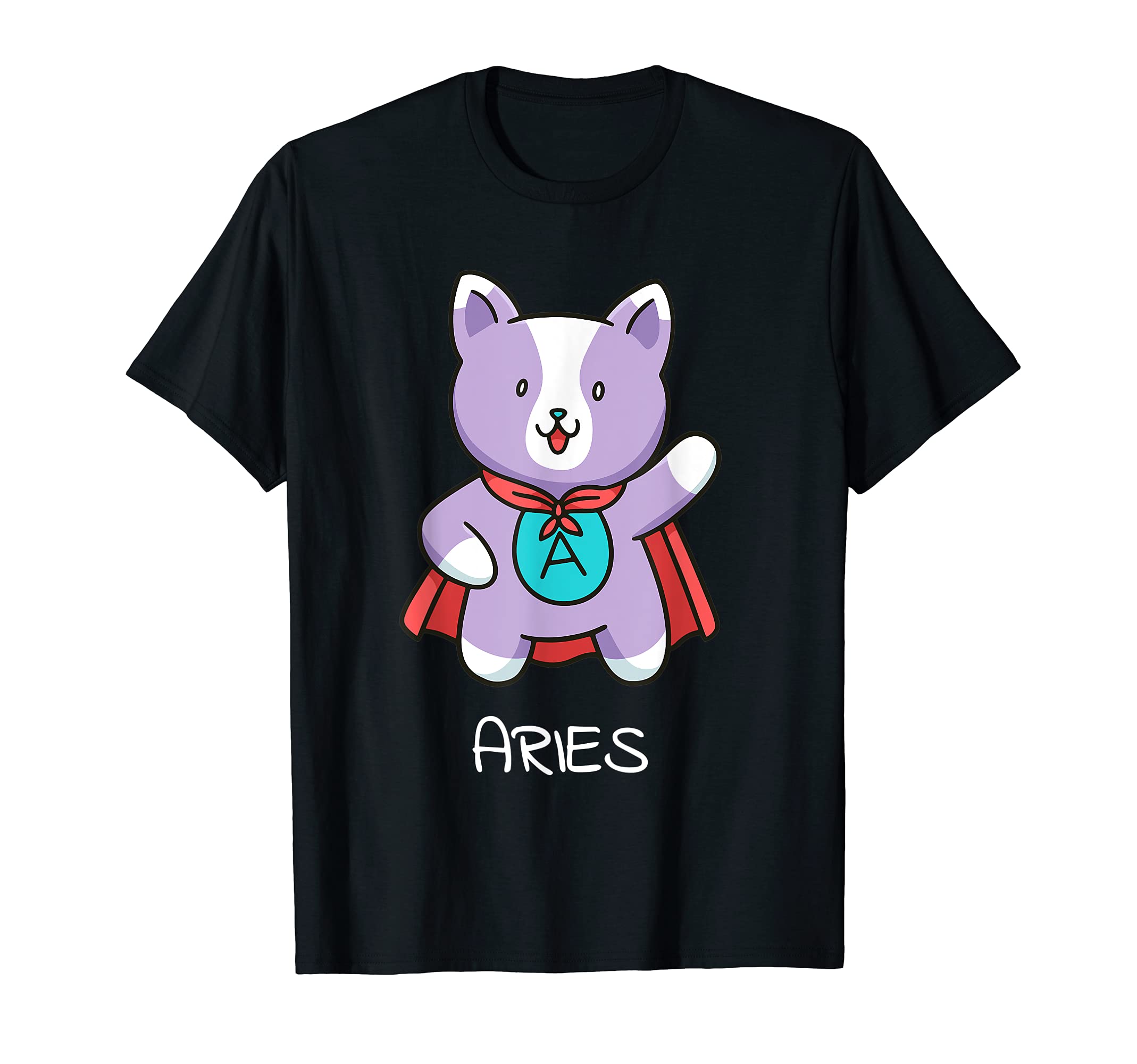 Aries Cat Zodiac Signs Kawaii Astrology Cats Horoscope T-Shirt