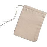 Cotton Muslin Bags 100 Count (2.75 x 3.75 inches) Natural Drawstring, made with 100% cotton in the USA by Celestial Gifts