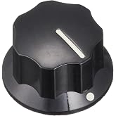 Fender Deluxe Jazz Bass Concentric Knob, Upper | Genuine Fender replacement part, fits Deluxe Jazz Bass, concentric control knob, bass guitar parts, black finish