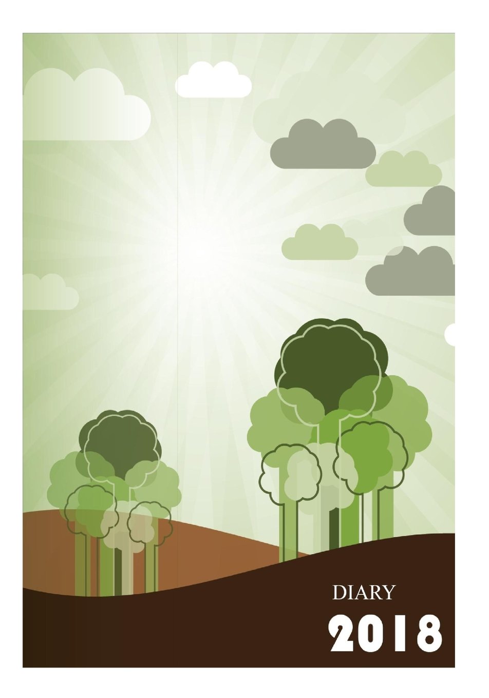 Diary 2018: Diary 2018 with year planner, personal details and address book