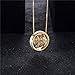 XZP Double Circles Pendant Necklace for Women Personalized Metal Circle Necklaces Gifts Jewelry 4 in 1