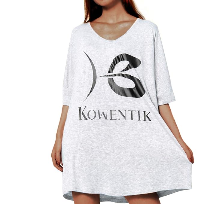 Kowentik Nachthemd Nachtkleid Umstandskleid Kurzarm Rundhals Nachtwäsche Negligee Kurz Schwangerschaft Sexy