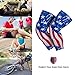 RoryTory Padded Compression Leg Sleeves Basketball Knee Pads Brace Support for Football Volleyball Baseball Soccer Tennis Sports Protection Men Women Adults - (1 Pair) Medium Size | USA American Flag