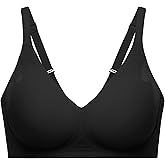 Angelhood Bra for Women No Underwire Seamless Full Coverage Bralettes Lace Edge Ultra Comfort Support T-Shirt Bra Push Up