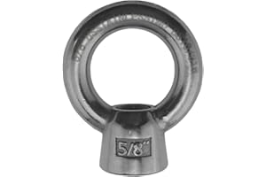 US STAINLESS Stainless Steel 316 Lifting Eye Nut 5/8" UNC Marine Grade Pitch of 11