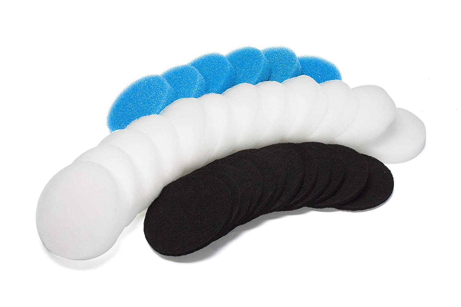 LTWHOME Value Pack of Carbon Filters, Coarse Filters and Fine Filters Set Fit for Eheim Ecco Pro 130/200/300 Ecco 2232/2234/2236(Pack of 30)