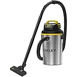 Stanley Wet/Dry Hanging Vacuum, 4.5 Gallon, 4 Horsepower, Stainless Steel Tank