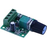 JIUWU DC Motor Speed Control Driver Board 1.8V-12V 2A Volt Regulator Dimmer Governor PWM LED Indicator Switch Function