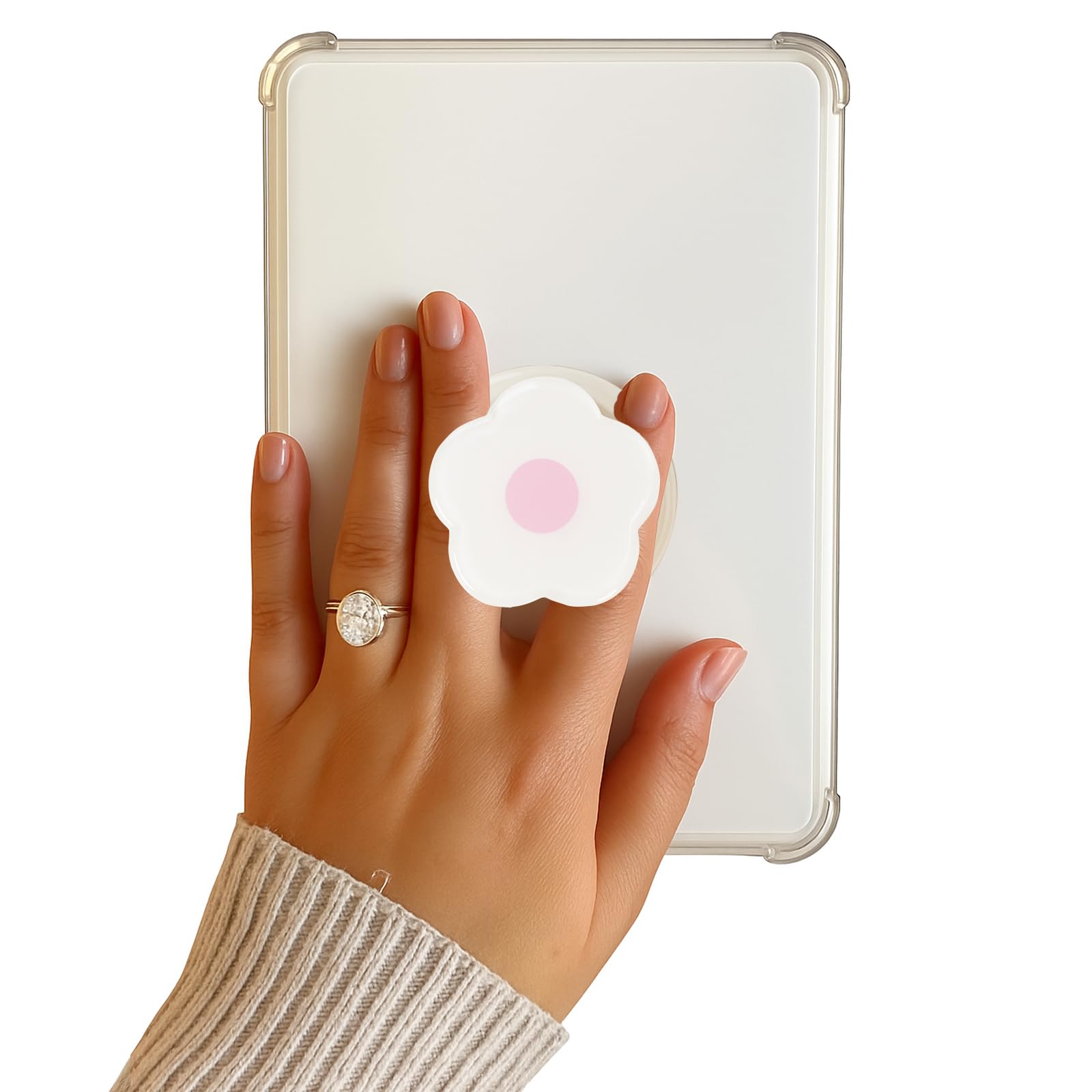 Magnetic Flowers Kindle Grip Compatible with Magsafe, Cute Cell Phone Holder,Fully Enclosed Magnets,Collapsible Accessory Charms for Kindle