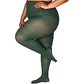 HONENNA Queen Plus Size Tights Semi Opaque Control Top High Waist Stockings Nylons Pantyhose for Women 1X 2X 3X 4X 5X 6X