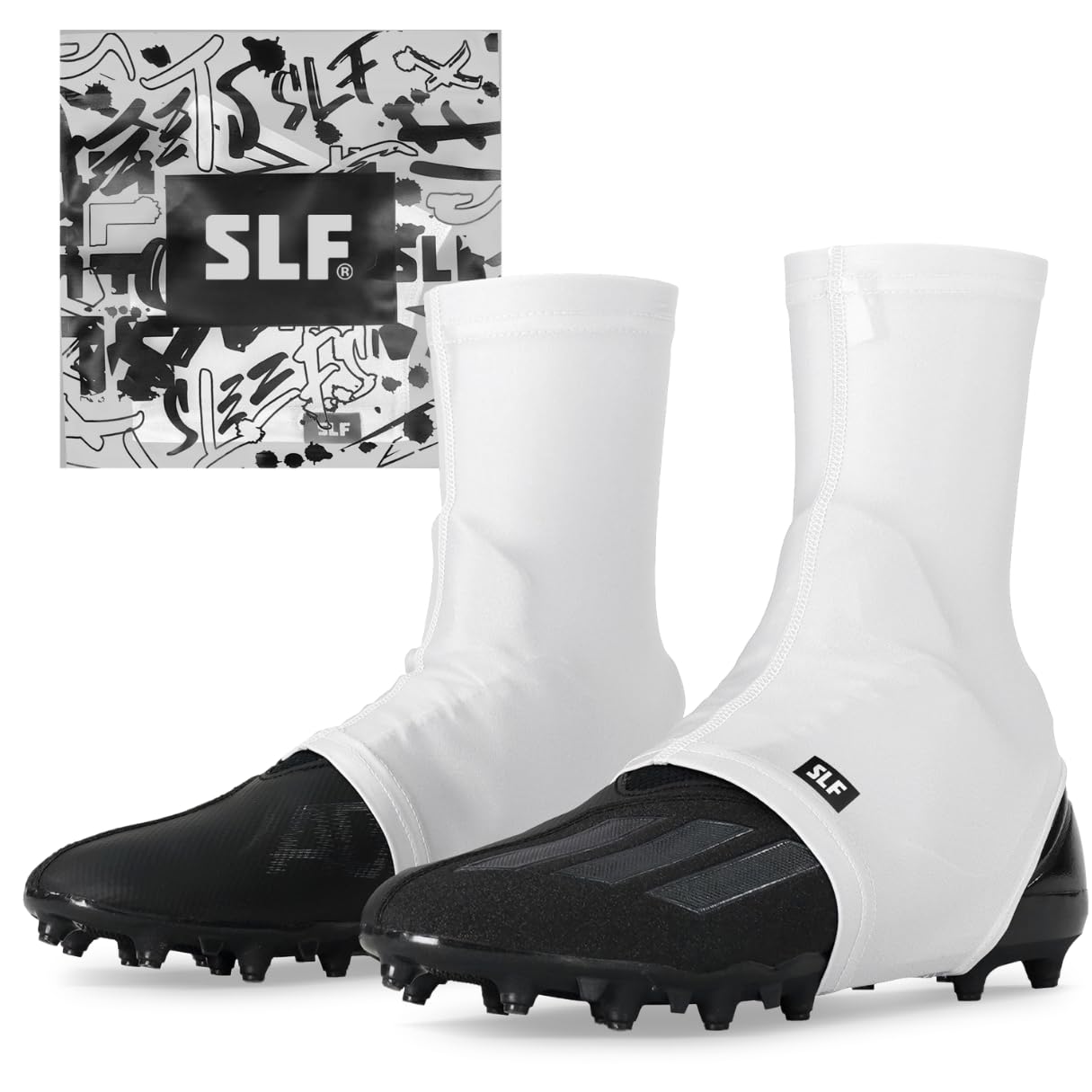 Photo 1 of SLEEFS Solid Spats/Cleat Covers (White, S/M)